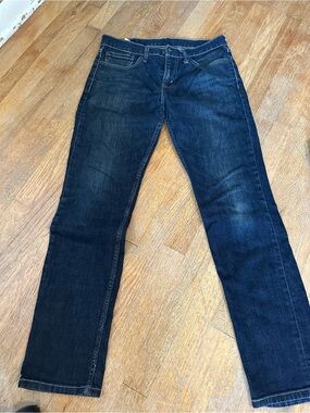 Levi's Dark Blue Straight-Leg Women's Jeans